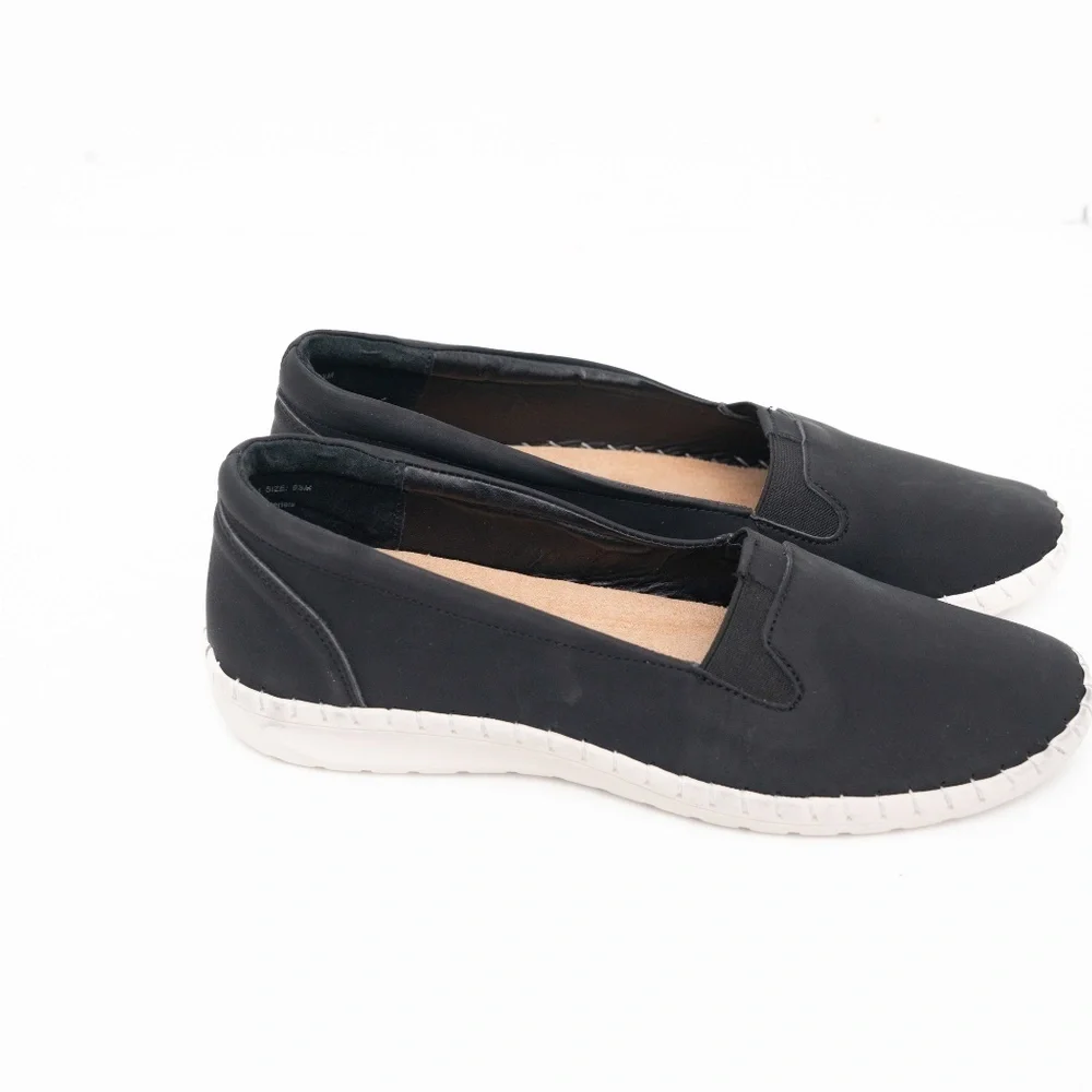Easy Street - Belen‎ Black Slip-On Sneaker Size 9.5 NIB | Comfort Walking Shoe